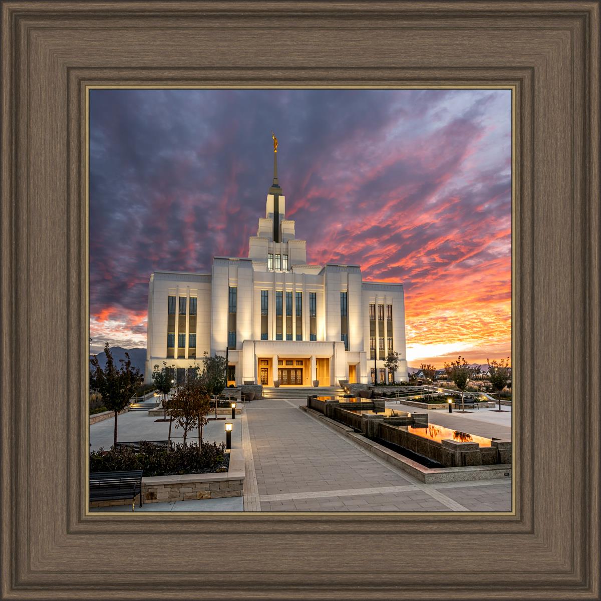 Saratoga Springs Utah Colorful Sunrise