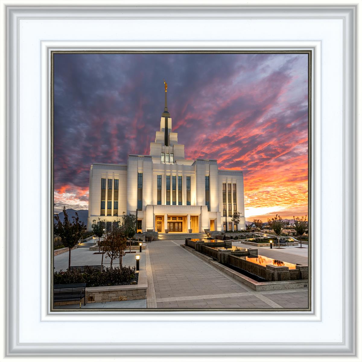 Saratoga Springs Utah Colorful Sunrise