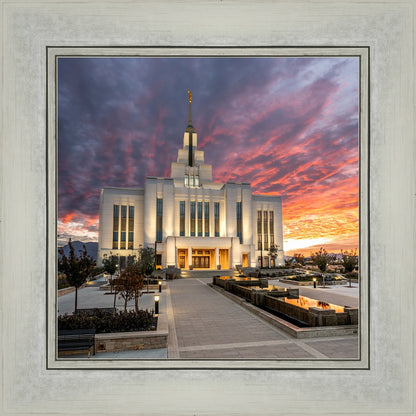 Saratoga Springs Utah Colorful Sunrise