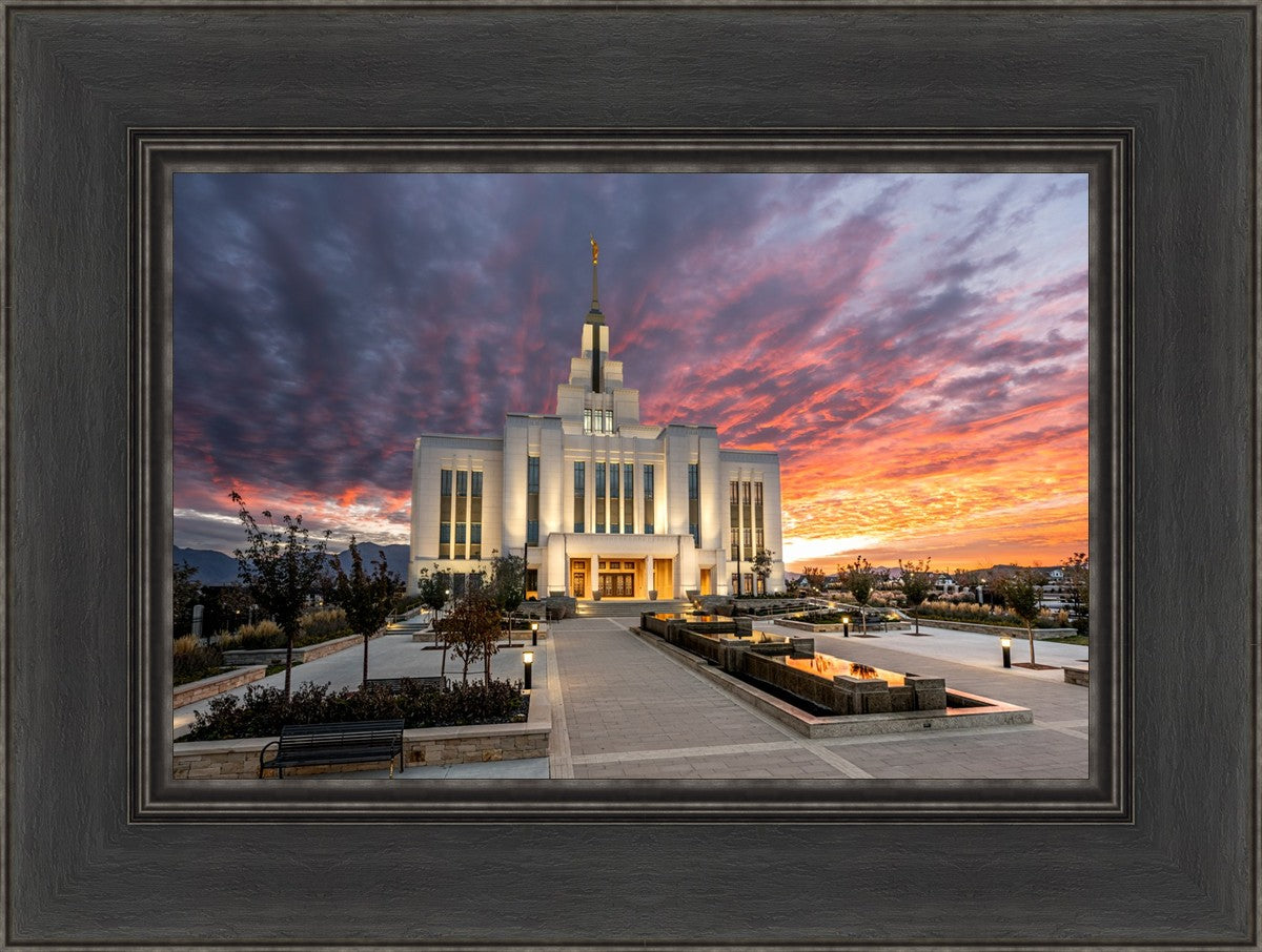 Saratoga Springs Utah Colorful Sunrise