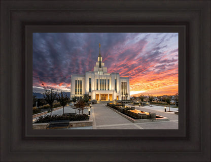 Saratoga Springs Utah Colorful Sunrise