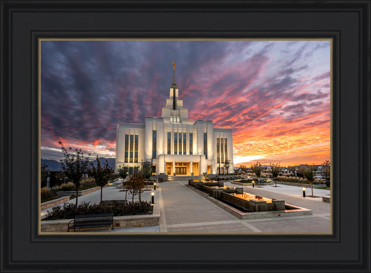 Saratoga Springs Utah Colorful Sunrise
