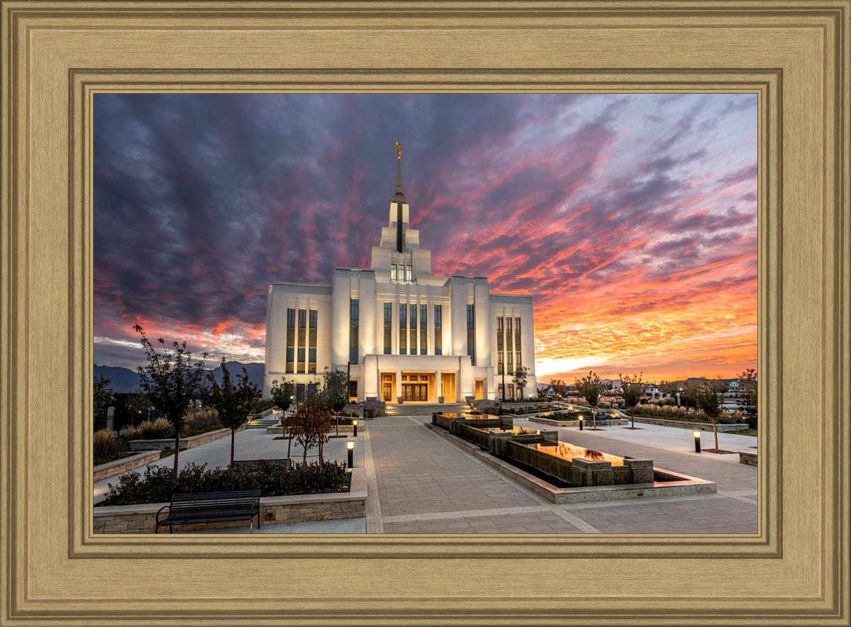 Saratoga Springs Utah Colorful Sunrise