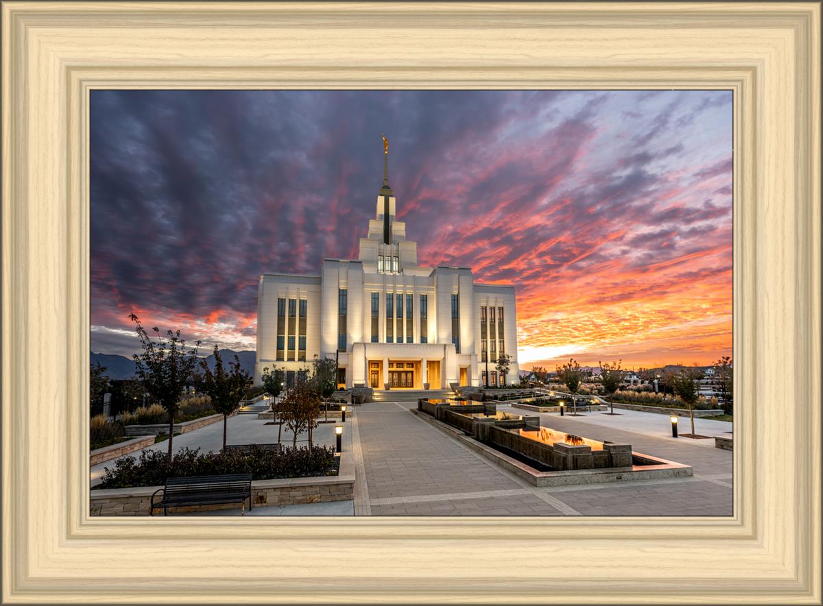 Saratoga Springs Utah Colorful Sunrise