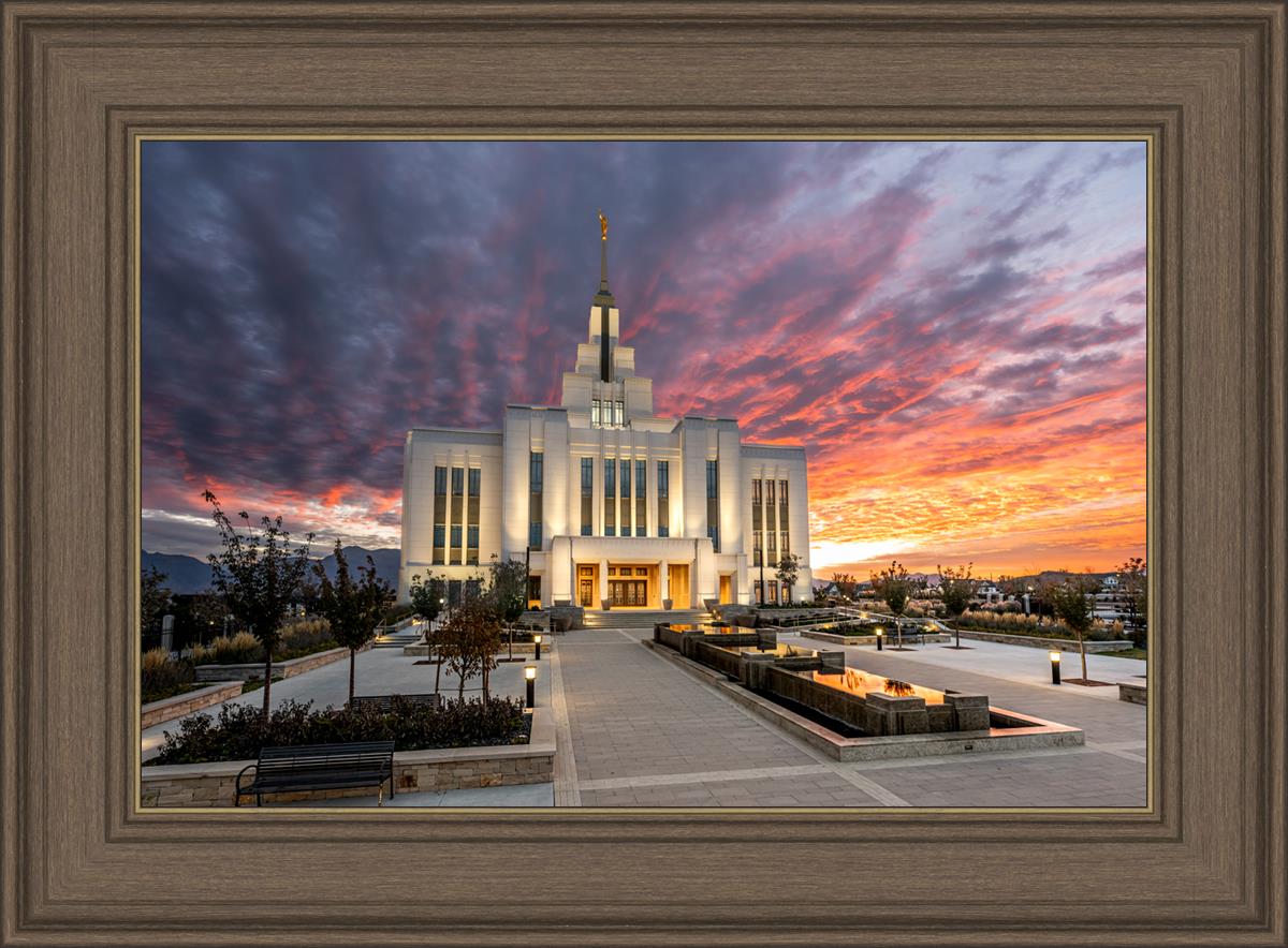Saratoga Springs Utah Colorful Sunrise