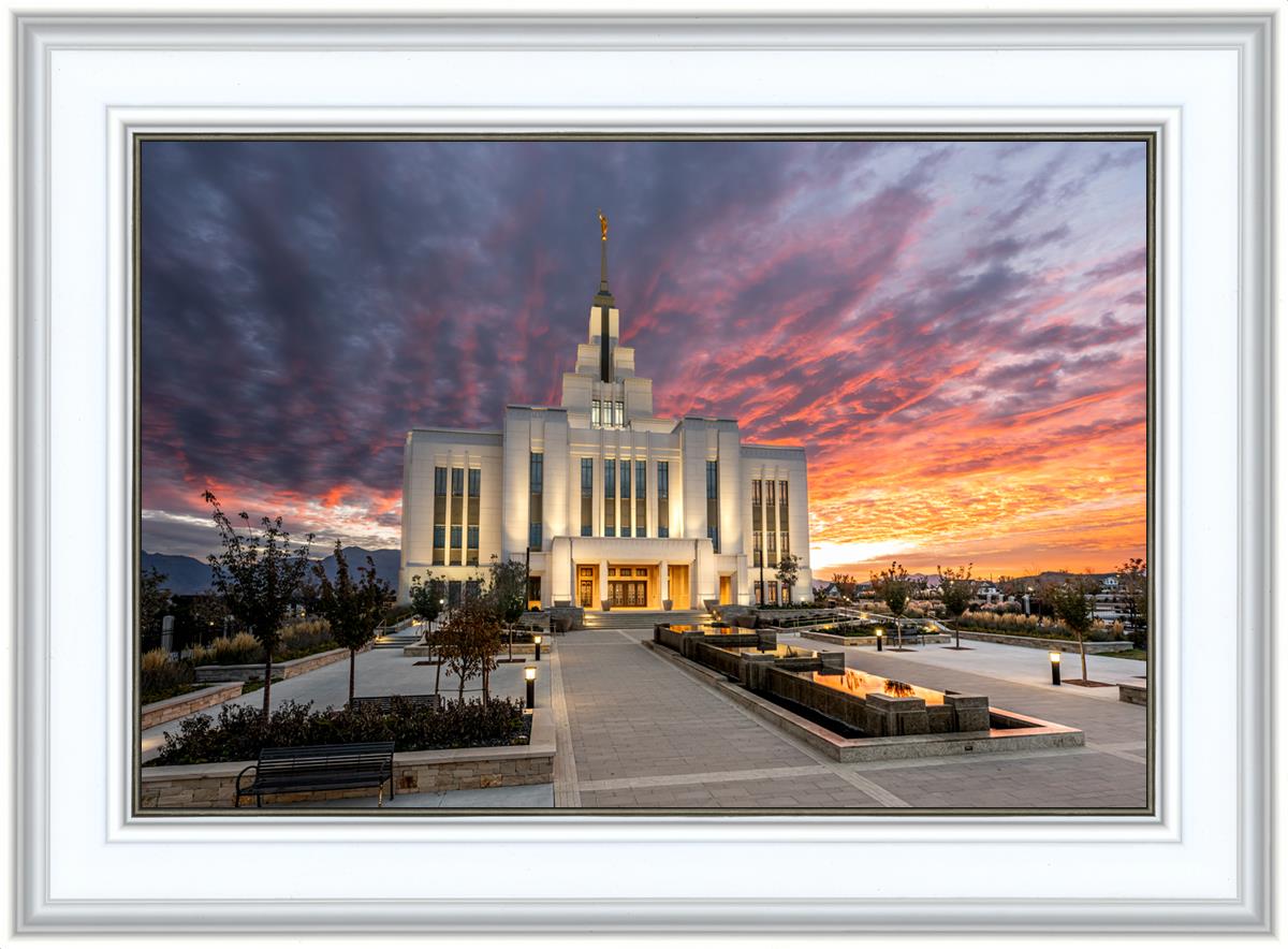 Saratoga Springs Utah Colorful Sunrise