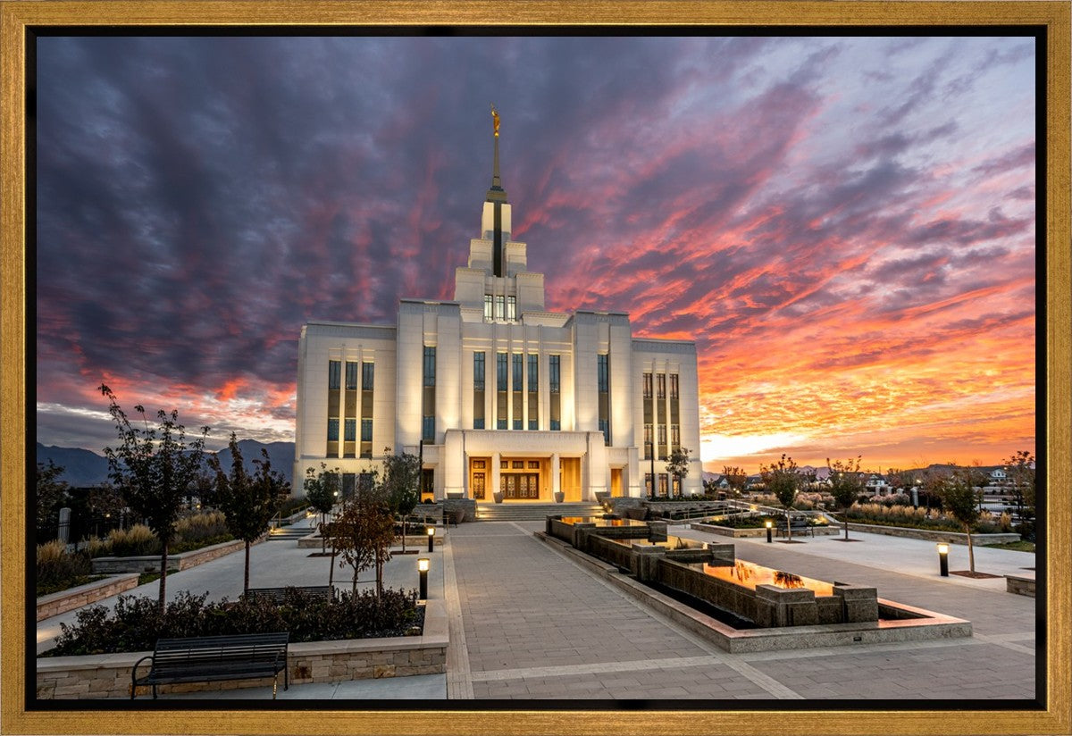 Saratoga Springs Utah Colorful Sunrise