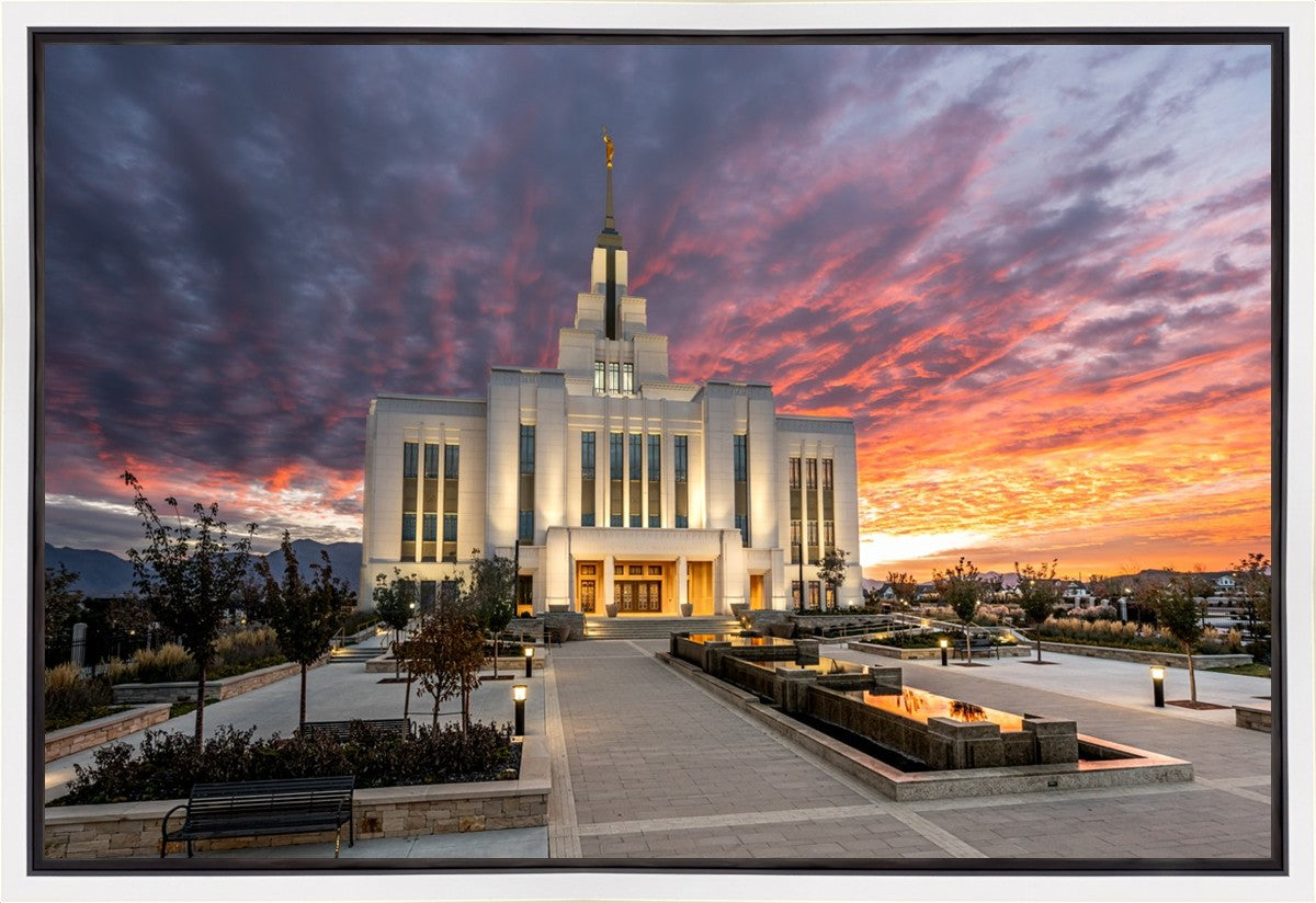 Saratoga Springs Utah Colorful Sunrise