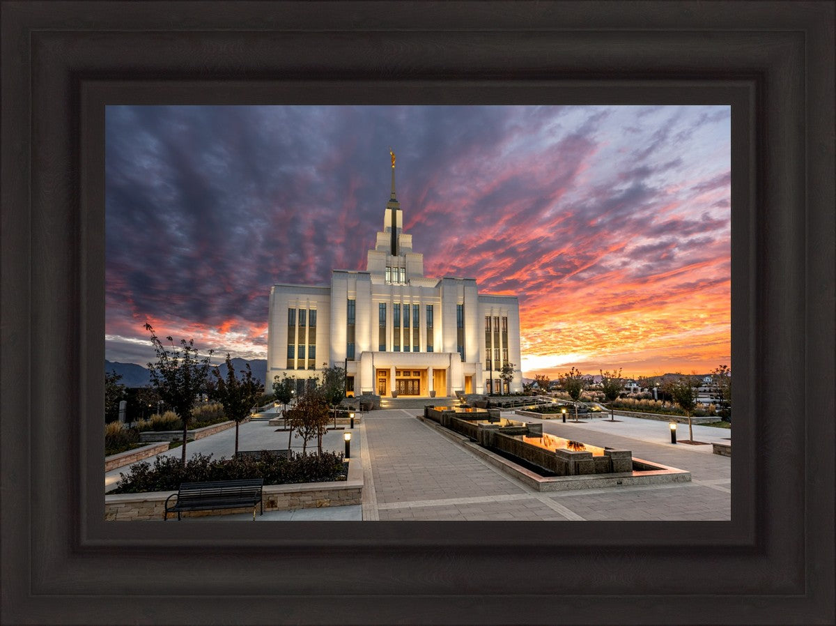 Saratoga Springs Utah Colorful Sunrise