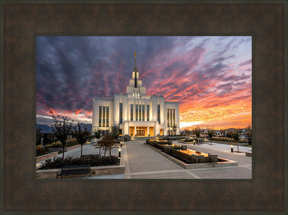 Saratoga Springs Utah Colorful Sunrise