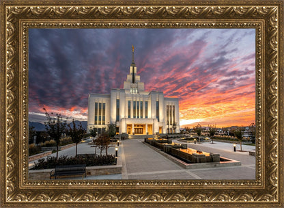 Saratoga Springs Utah Colorful Sunrise