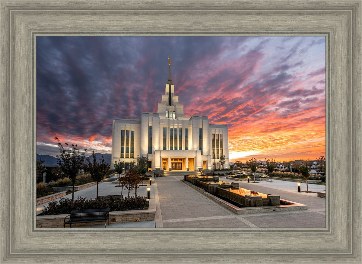 Saratoga Springs Utah Colorful Sunrise