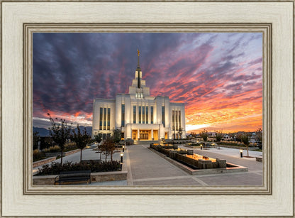 Saratoga Springs Utah Colorful Sunrise