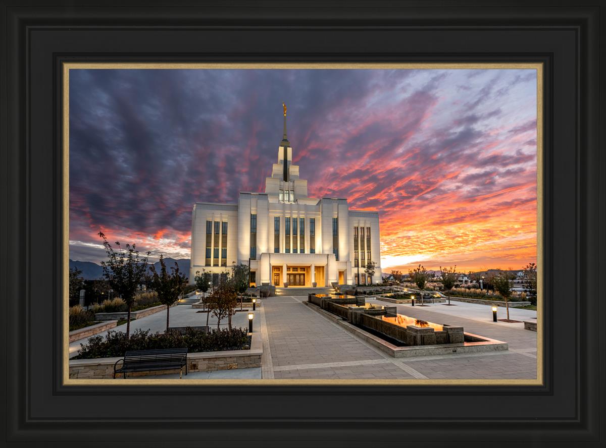 Saratoga Springs Utah Colorful Sunrise