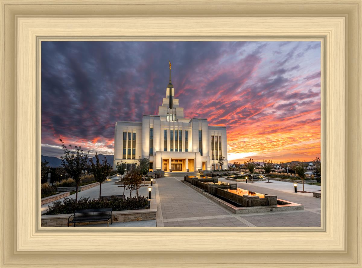 Saratoga Springs Utah Colorful Sunrise