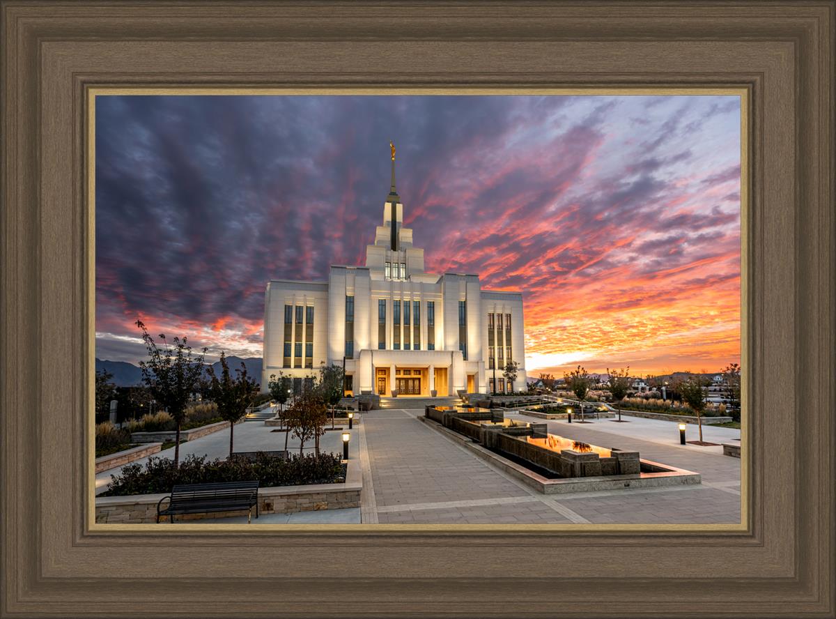 Saratoga Springs Utah Colorful Sunrise