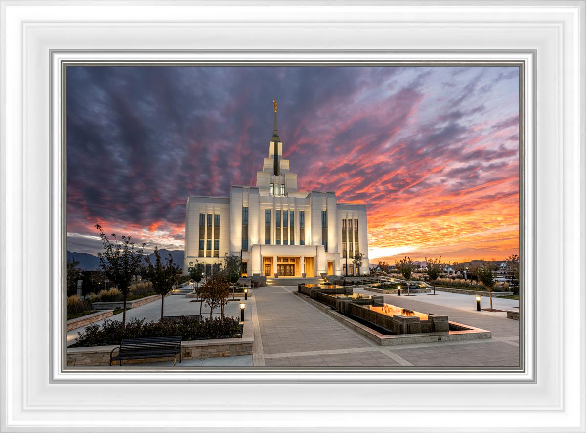Saratoga Springs Utah Colorful Sunrise