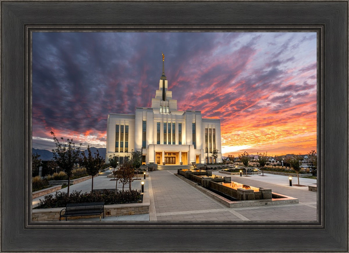 Saratoga Springs Utah Colorful Sunrise