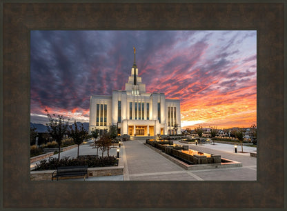 Saratoga Springs Utah Colorful Sunrise