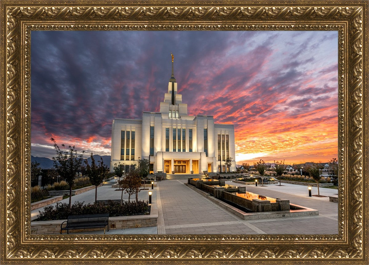 Saratoga Springs Utah Colorful Sunrise