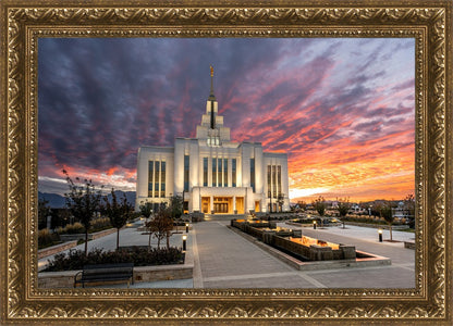 Saratoga Springs Utah Colorful Sunrise