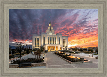 Saratoga Springs Utah Colorful Sunrise