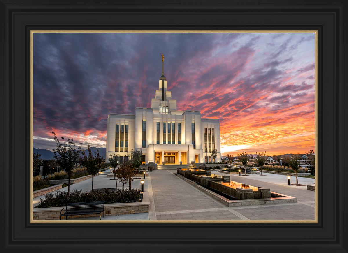 Saratoga Springs Utah Colorful Sunrise