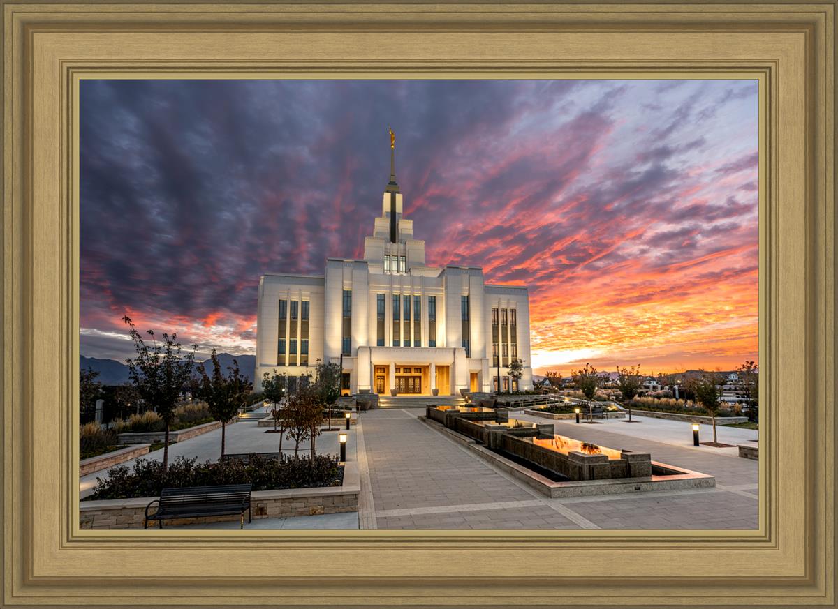 Saratoga Springs Utah Colorful Sunrise