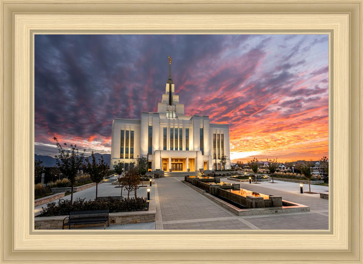 Saratoga Springs Utah Colorful Sunrise