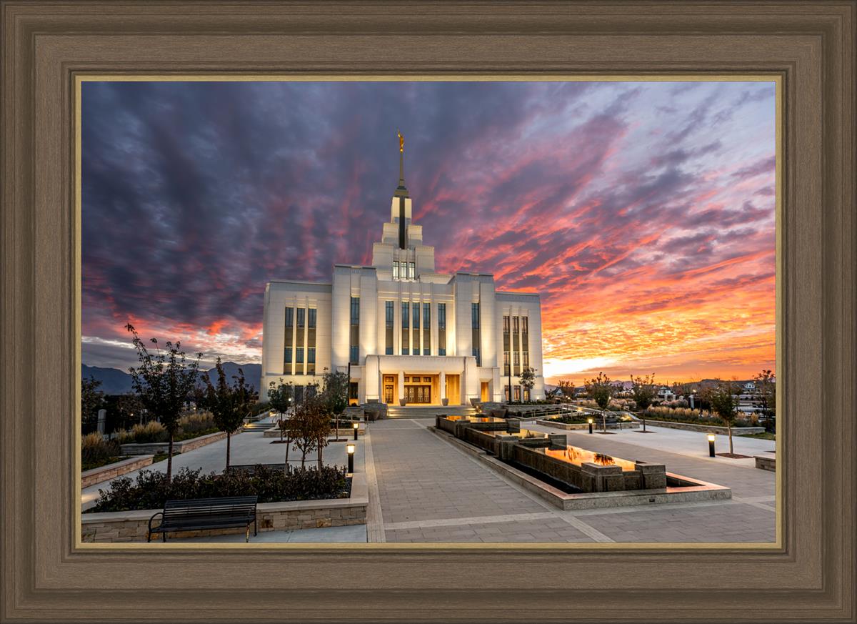 Saratoga Springs Utah Colorful Sunrise