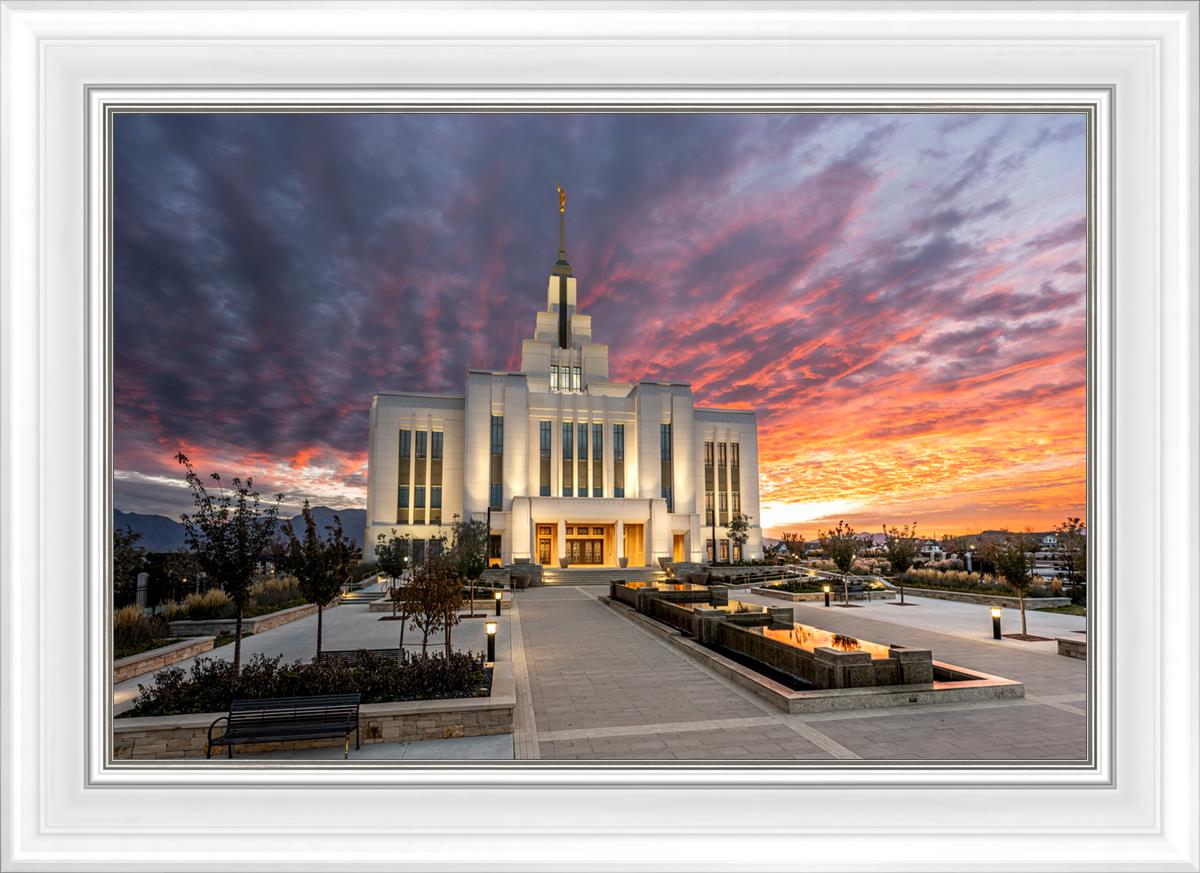 Saratoga Springs Utah Colorful Sunrise