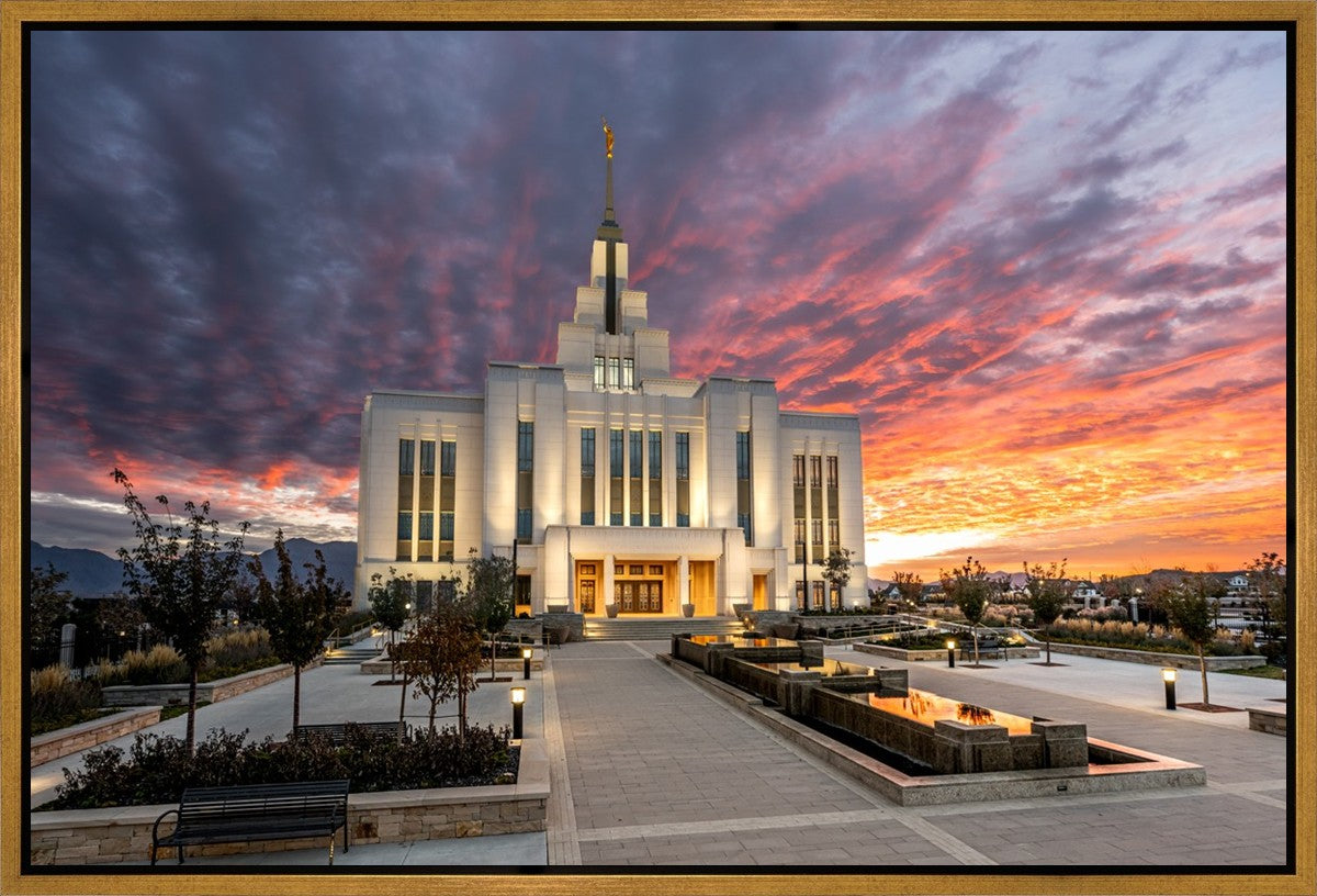 Saratoga Springs Utah Colorful Sunrise