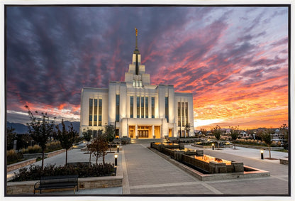 Saratoga Springs Utah Colorful Sunrise