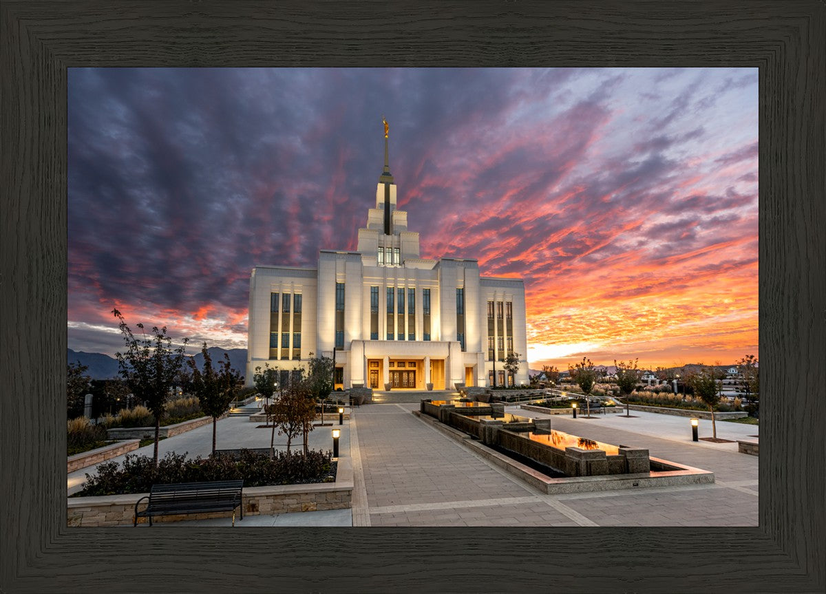 Saratoga Springs Utah Colorful Sunrise