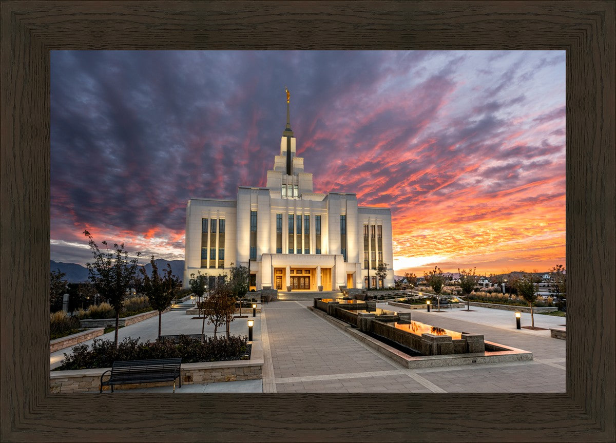 Saratoga Springs Utah Colorful Sunrise