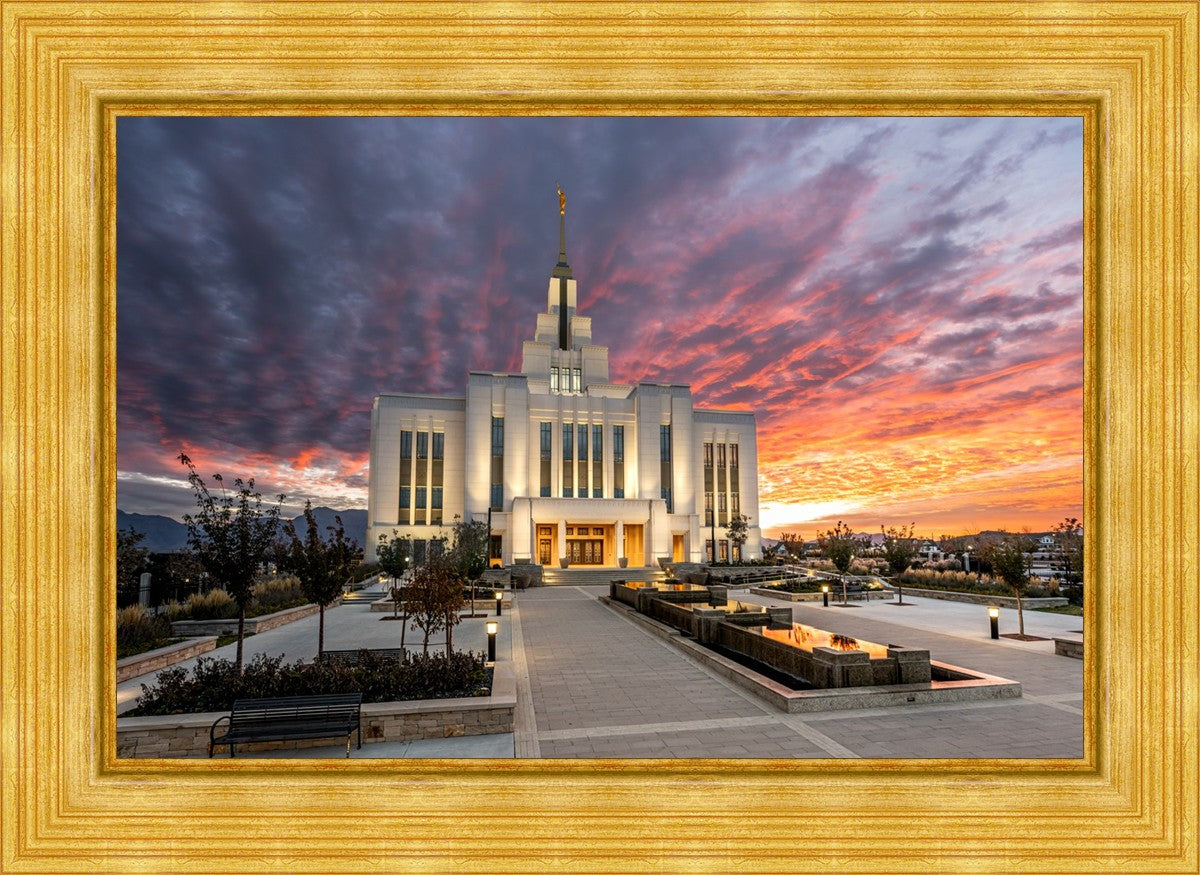 Saratoga Springs Utah Colorful Sunrise