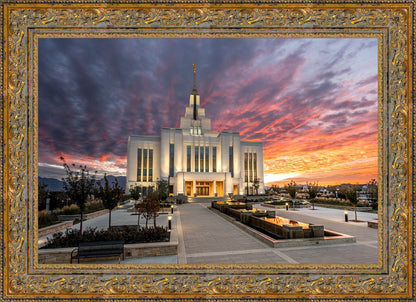 Saratoga Springs Utah Colorful Sunrise