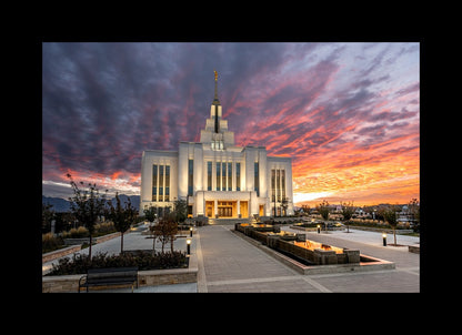 Saratoga Springs Utah Colorful Sunrise