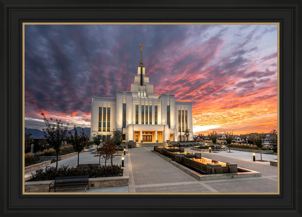Saratoga Springs Utah Colorful Sunrise