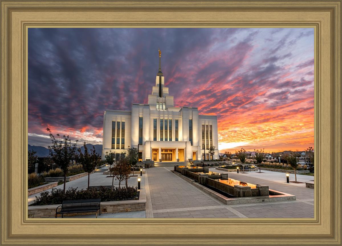 Saratoga Springs Utah Colorful Sunrise