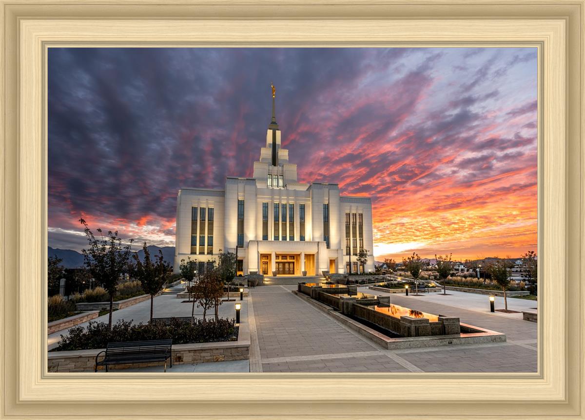 Saratoga Springs Utah Colorful Sunrise