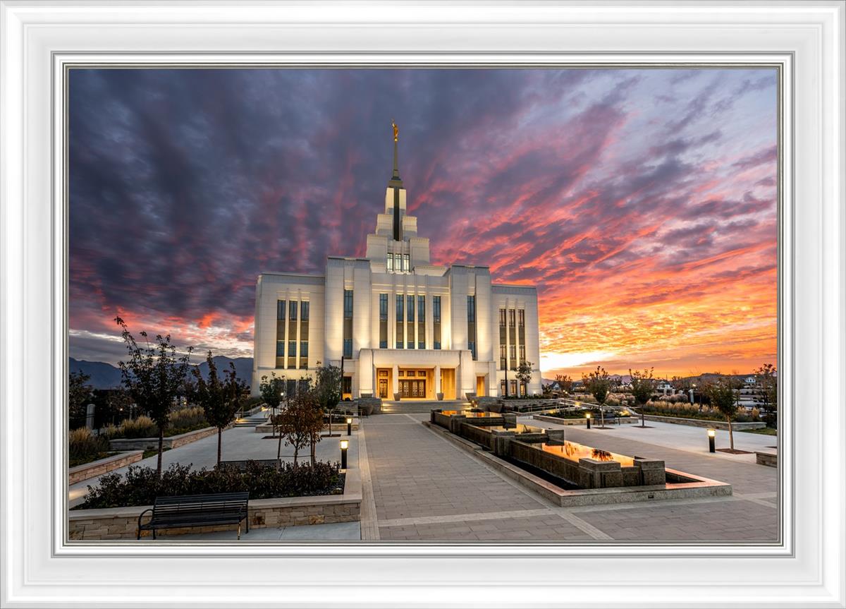 Saratoga Springs Utah Colorful Sunrise