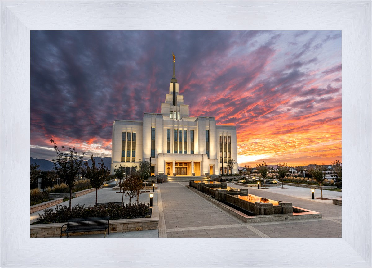 Saratoga Springs Utah Colorful Sunrise