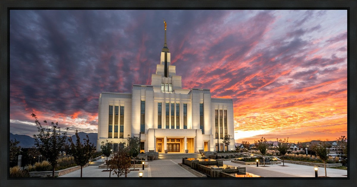 Saratoga Springs Utah Colorful Sunrise