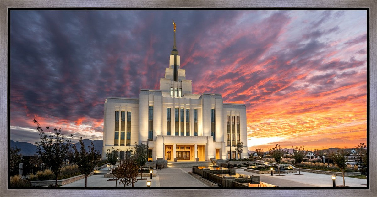 Saratoga Springs Utah Colorful Sunrise