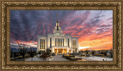 Saratoga Springs Utah Colorful Sunrise