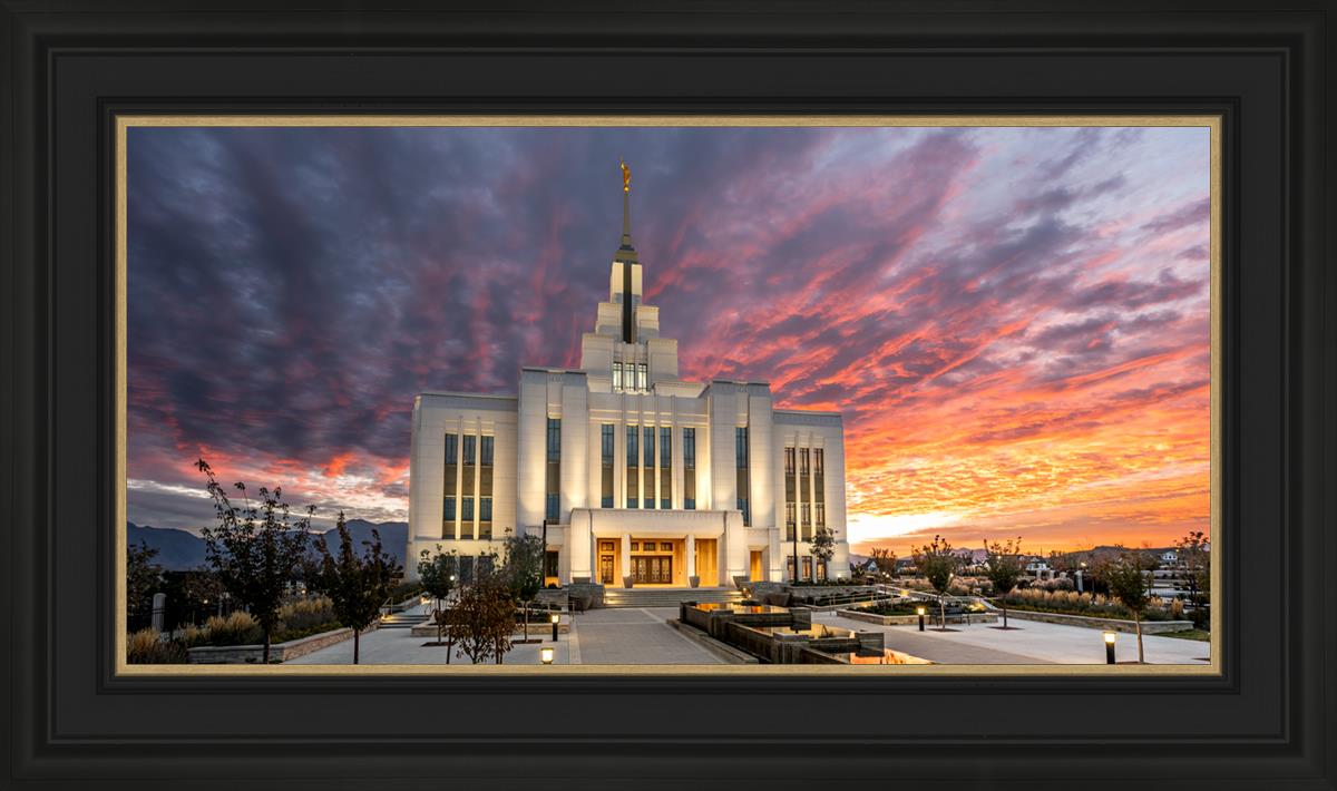 Saratoga Springs Utah Colorful Sunrise