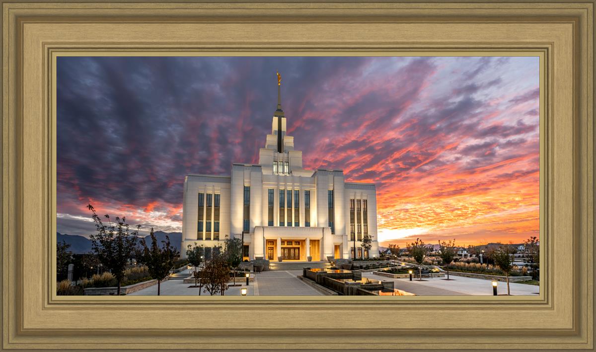 Saratoga Springs Utah Colorful Sunrise