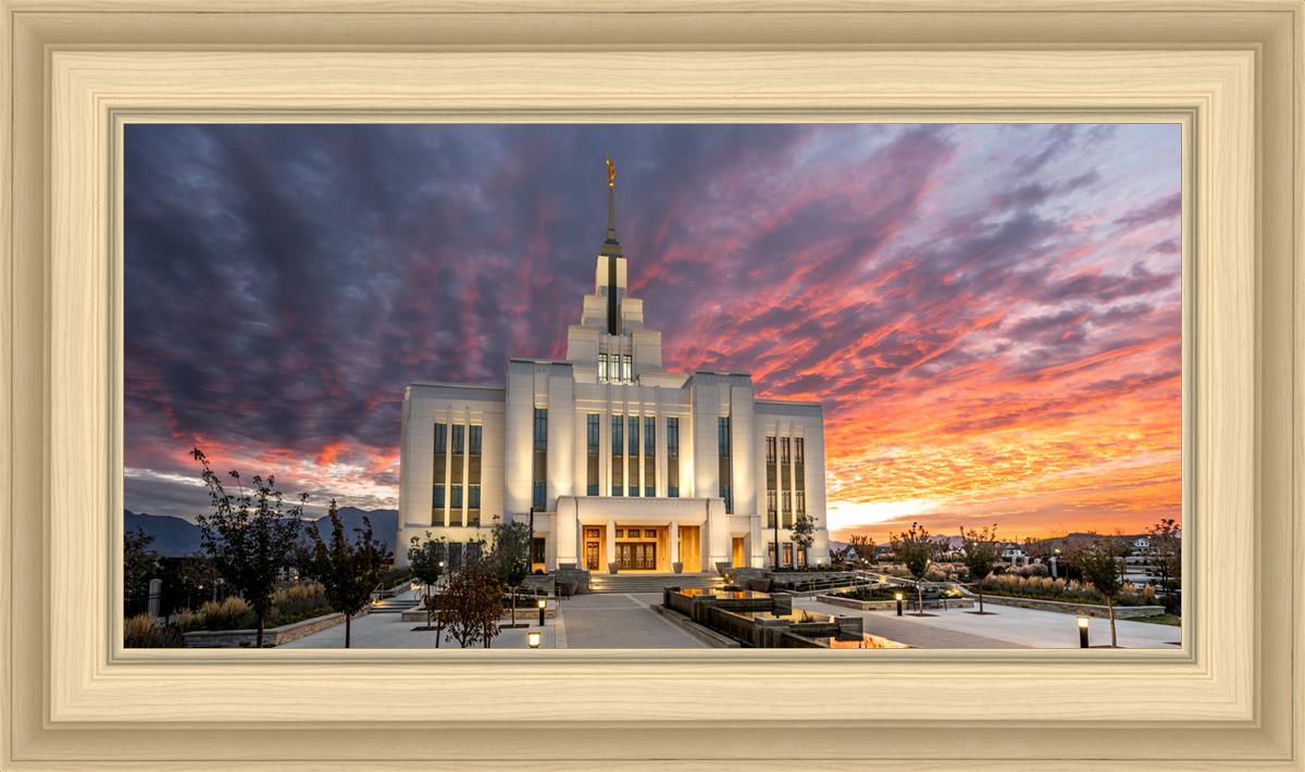 Saratoga Springs Utah Colorful Sunrise