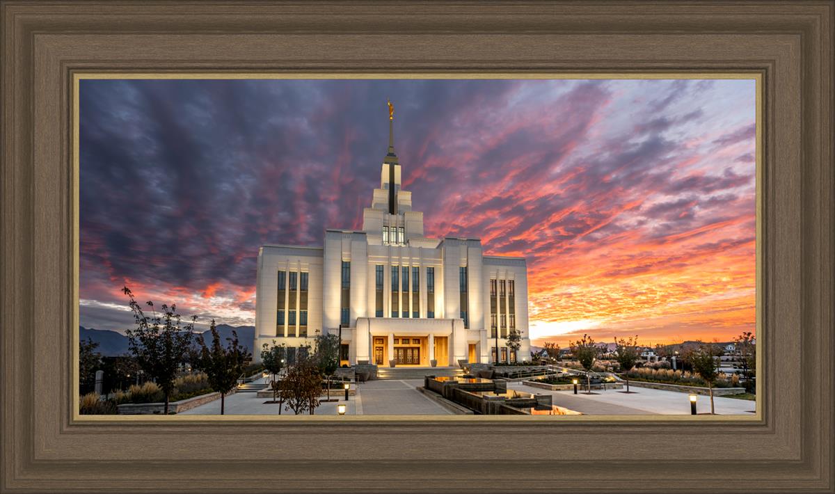 Saratoga Springs Utah Colorful Sunrise